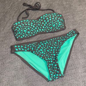 Green/gray Xhilaration Swimsuit